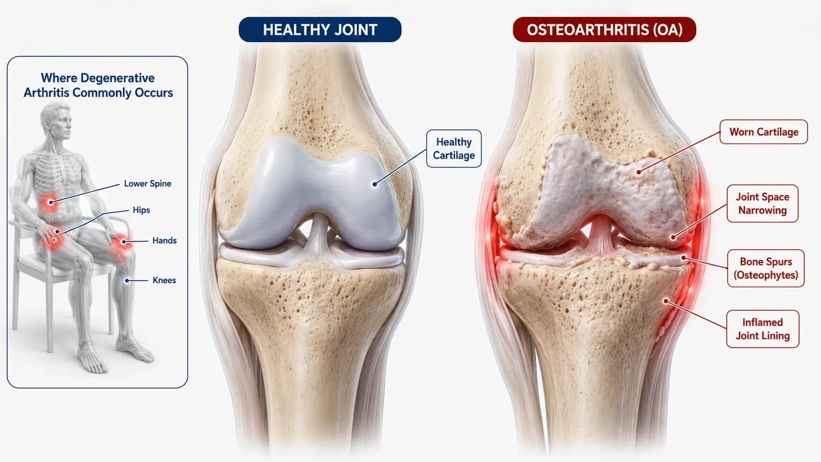 Degenerative Arthritis anatomy illustration