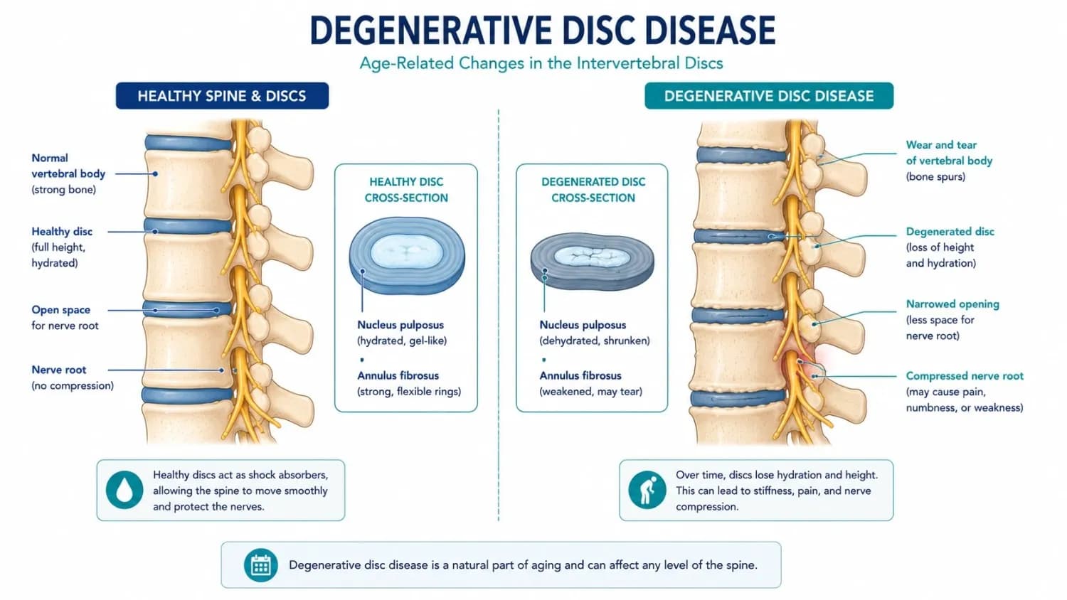 Degenerative Disc Disease anatomy illustration